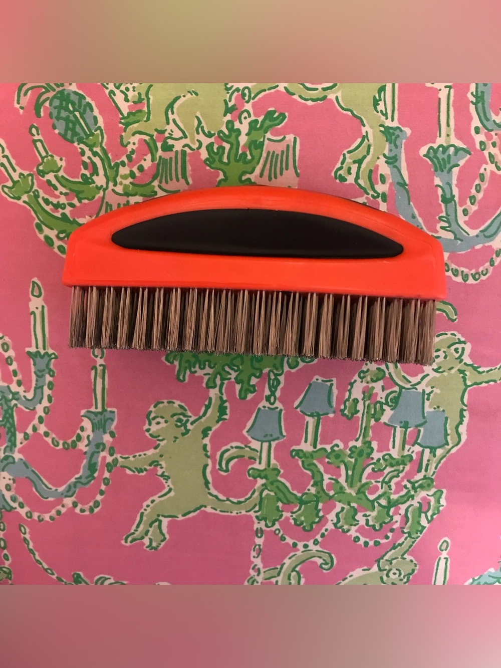 Snap On NEW 6.5” x 2.5” Stainless Steel Wire Brush Red And Black Handle WBSS14